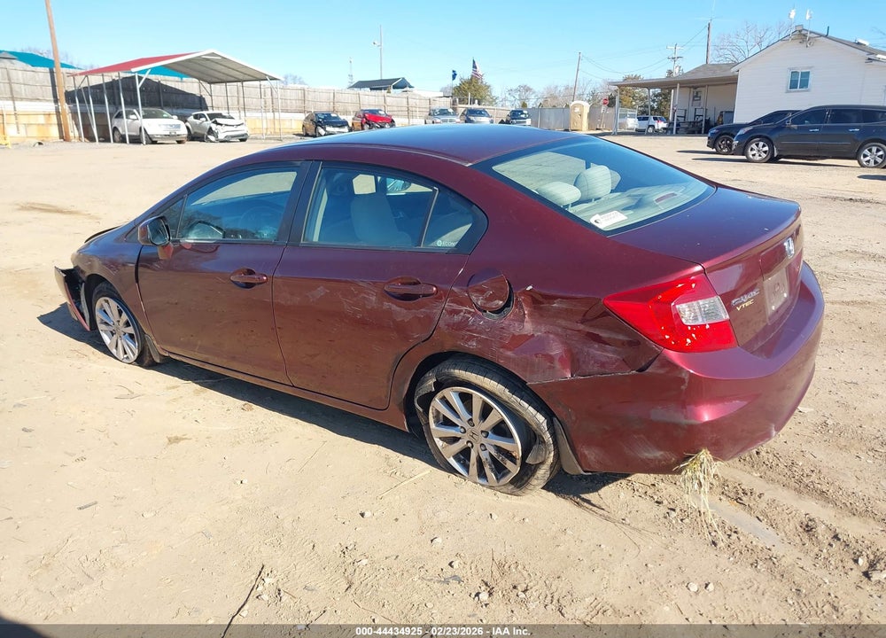 2012 HONDA CIVIC EX VIN: 19XFB2F87CE103151