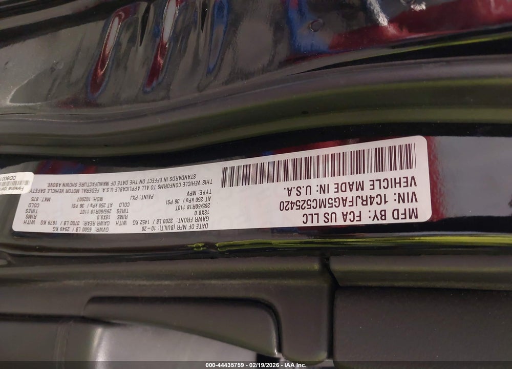 2021 JEEP GRAND CHEROKEE LAREDO E 4X4 VIN: 1C4RJFAG5MC525420