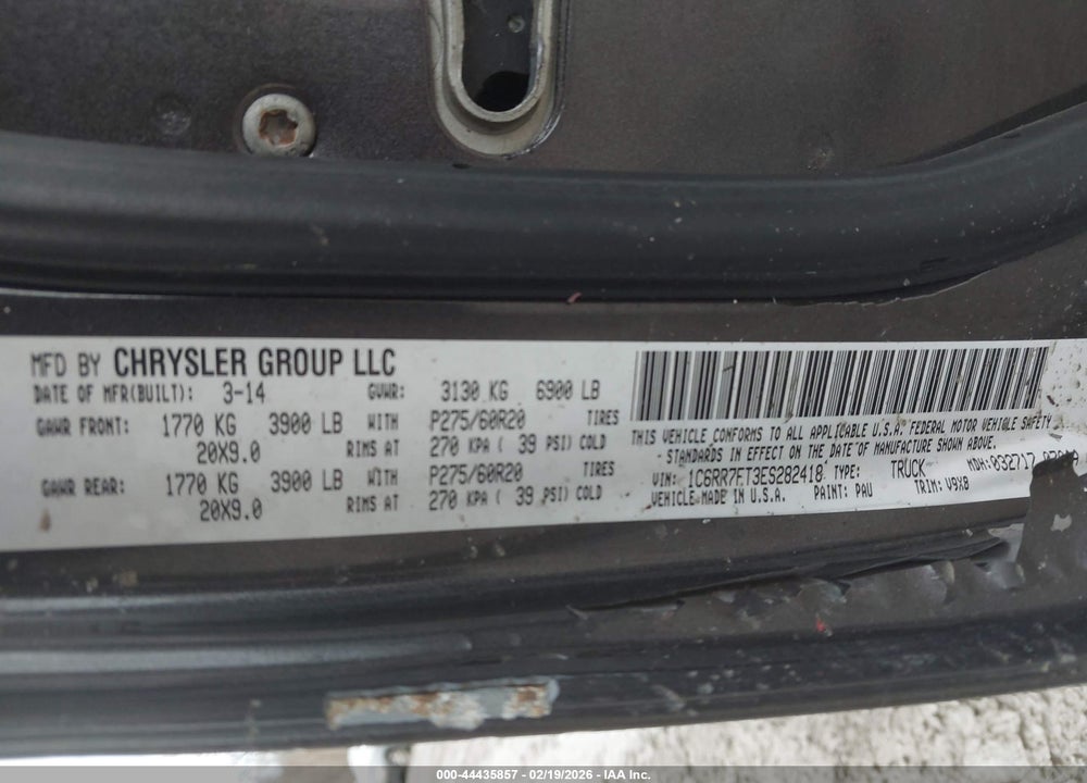 2014 RAM 1500 EXPRESS VIN: 1C6RR7FT3ES282418