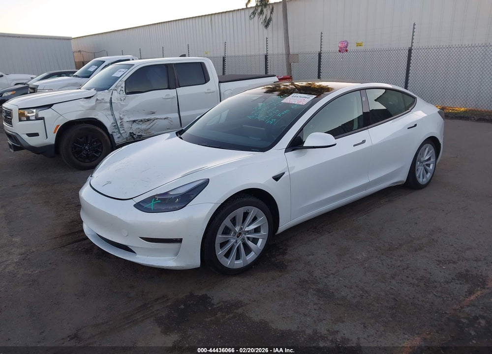 2022 TESLA MODEL 3 LONG RANGE DUAL MOTOR ALL-WHEEL DRIVE VIN: 5YJ3E1EBXNF210130