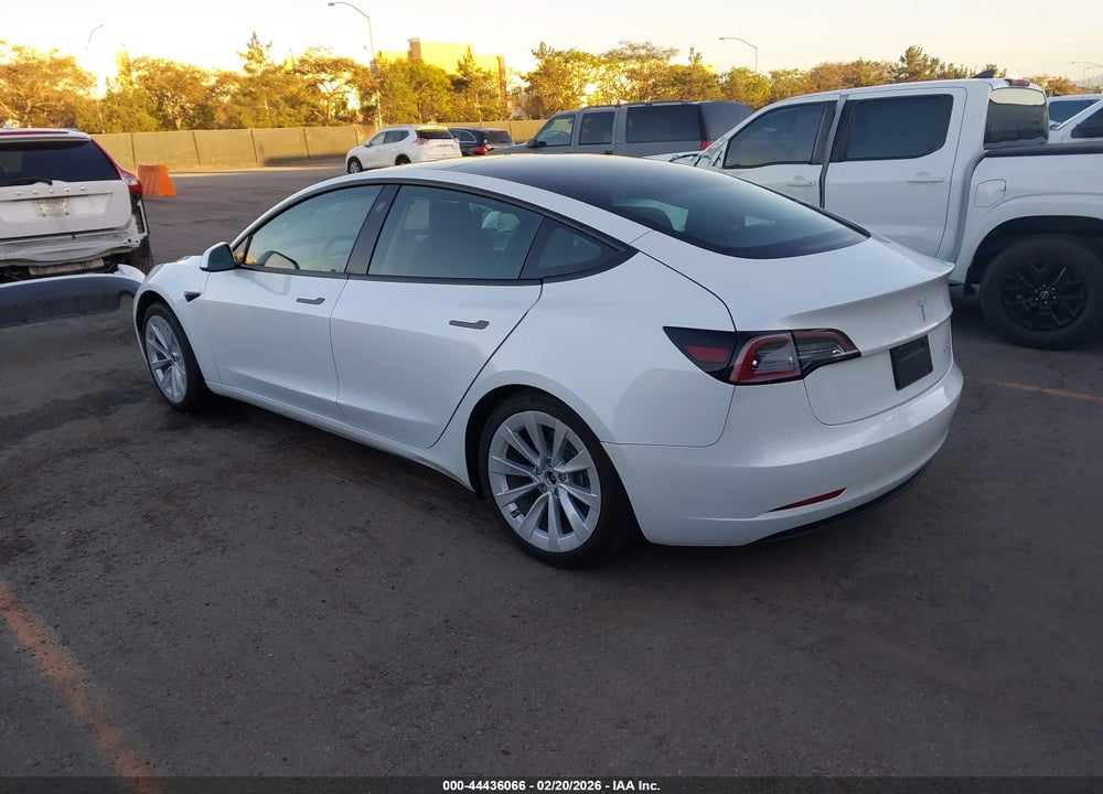 2022 TESLA MODEL 3 LONG RANGE DUAL MOTOR ALL-WHEEL DRIVE VIN: 5YJ3E1EBXNF210130