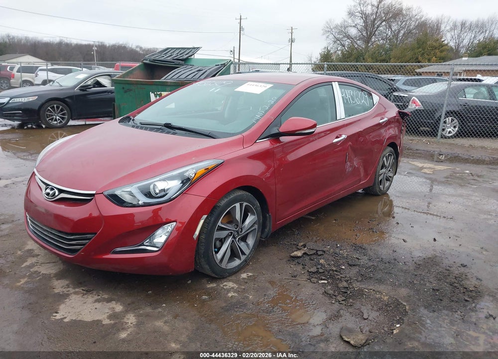 2016 HYUNDAI ELANTRA LIMITED VIN: 5NPDH4AE2GH725012