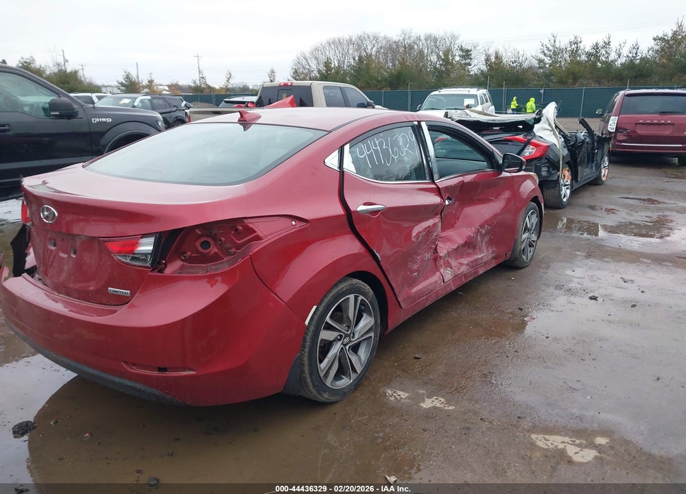2016 HYUNDAI ELANTRA LIMITED VIN: 5NPDH4AE2GH725012