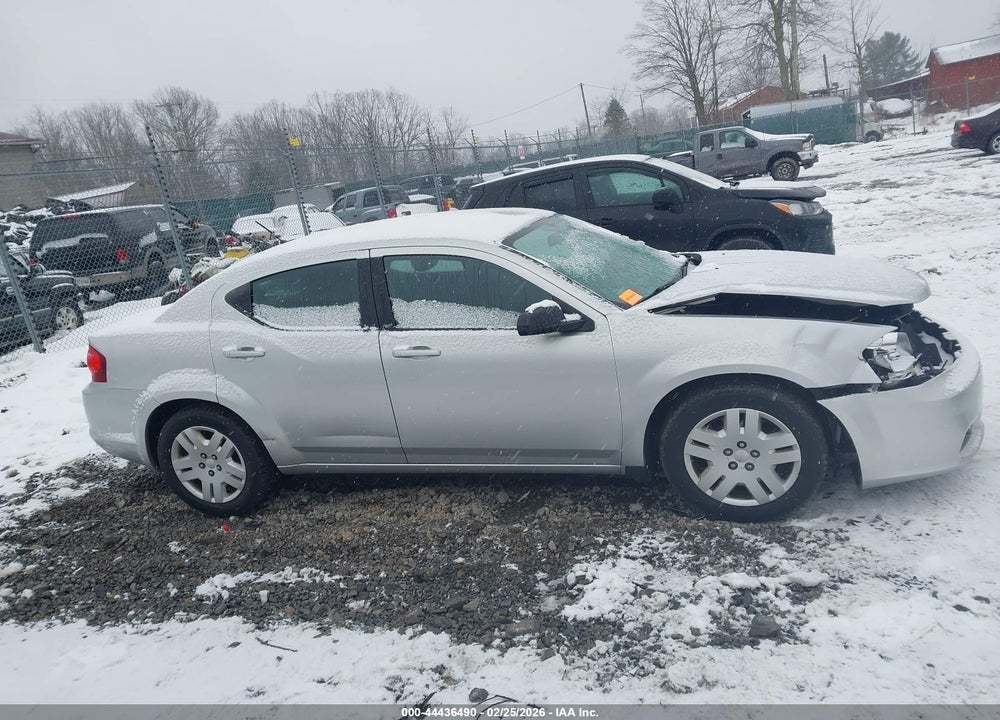 2012 DODGE AVENGER SE VIN: 1C3CDZAB2CN115118