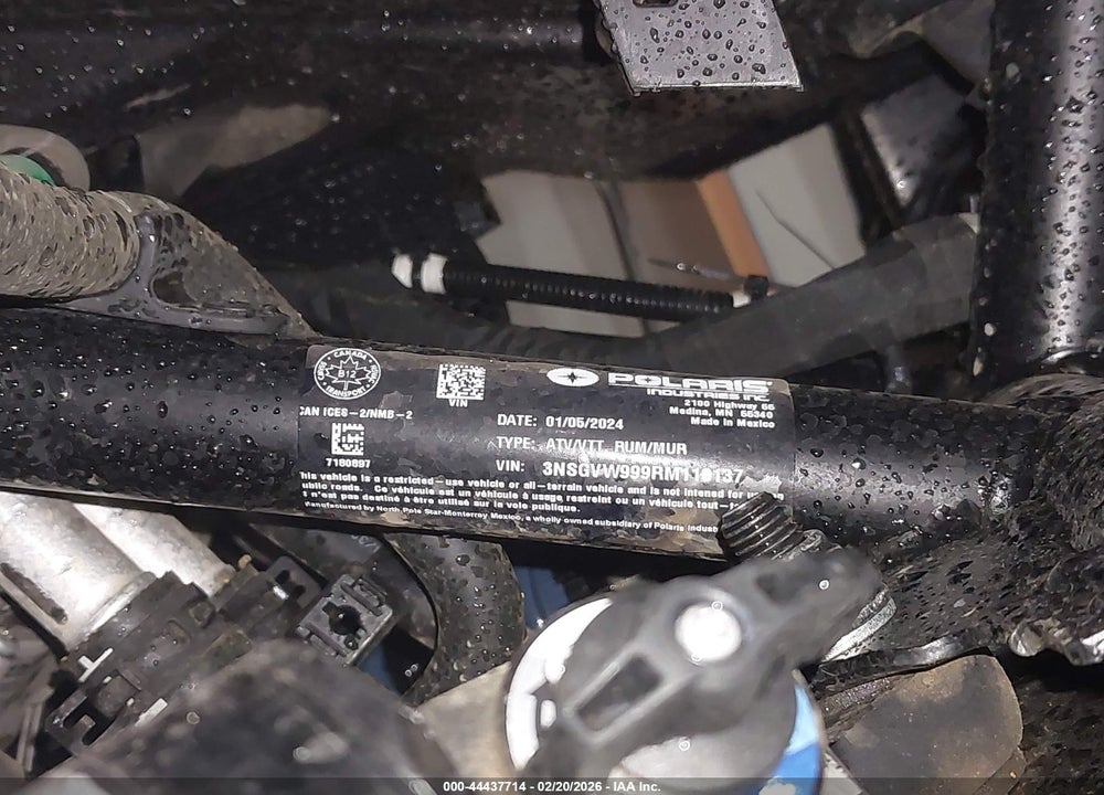 2024 POLARIS XPEDITION ADV 1000 NORTHSTAR VIN: 3NSGVW999RM110137