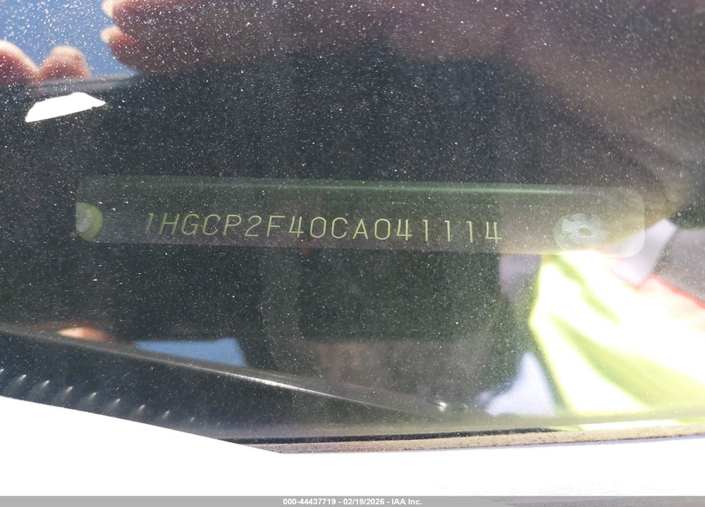 2012 HONDA ACCORD 2.4 LX-P VIN: 1HGCP2F40CA041114