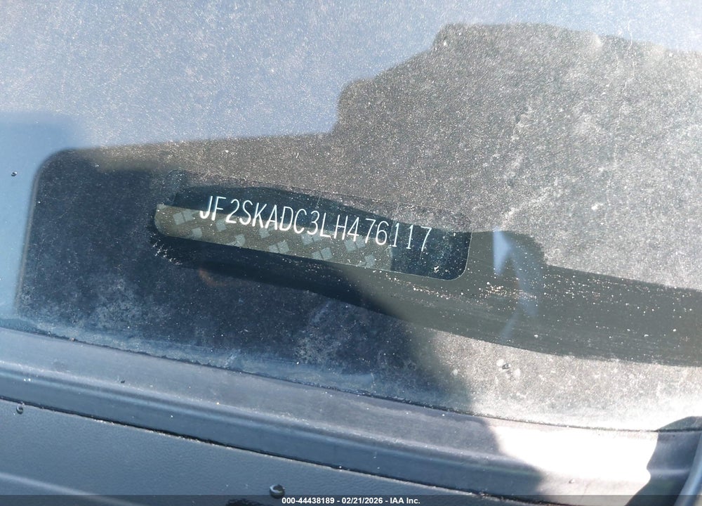 2020 SUBARU FORESTER VIN: JF2SKADC3LH476117