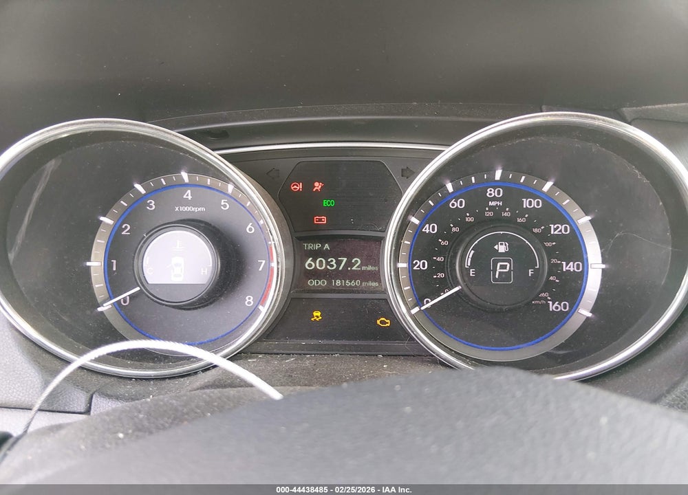 2014 HYUNDAI SONATA GLS VIN: 5NPEB4AC8EH936412