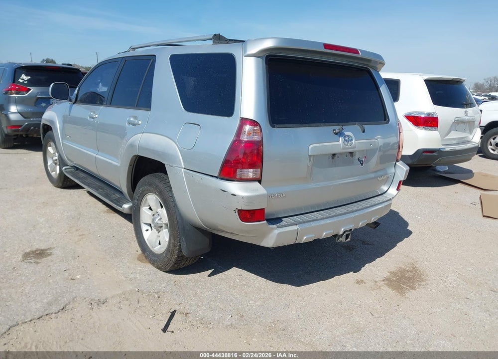 2003 TOYOTA 4RUNNER LIMITED V8 VIN: JTEZT17R330011521