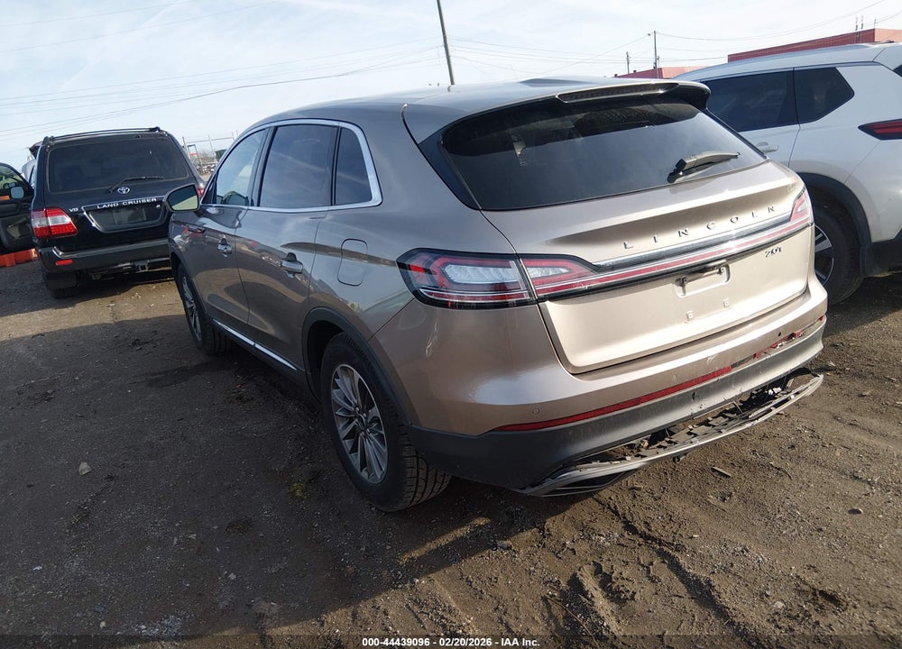 2019 LINCOLN NAUTILUS SELECT VIN: 2LMPJ6K91KBL17099