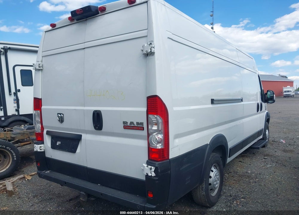 2021 RAM PROMASTER 3500 CARGO VAN HIGH ROOF 159 WB EXT VIN: 3C6FRVJG9ME501434