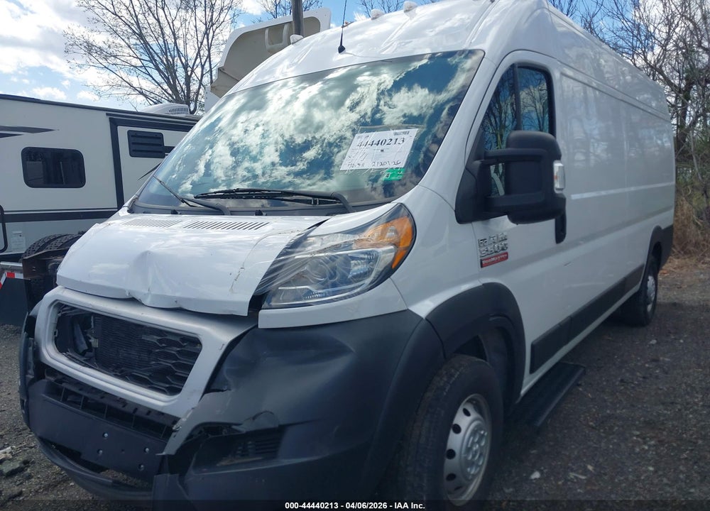 2021 RAM PROMASTER 3500 CARGO VAN HIGH ROOF 159 WB EXT VIN: 3C6FRVJG9ME501434