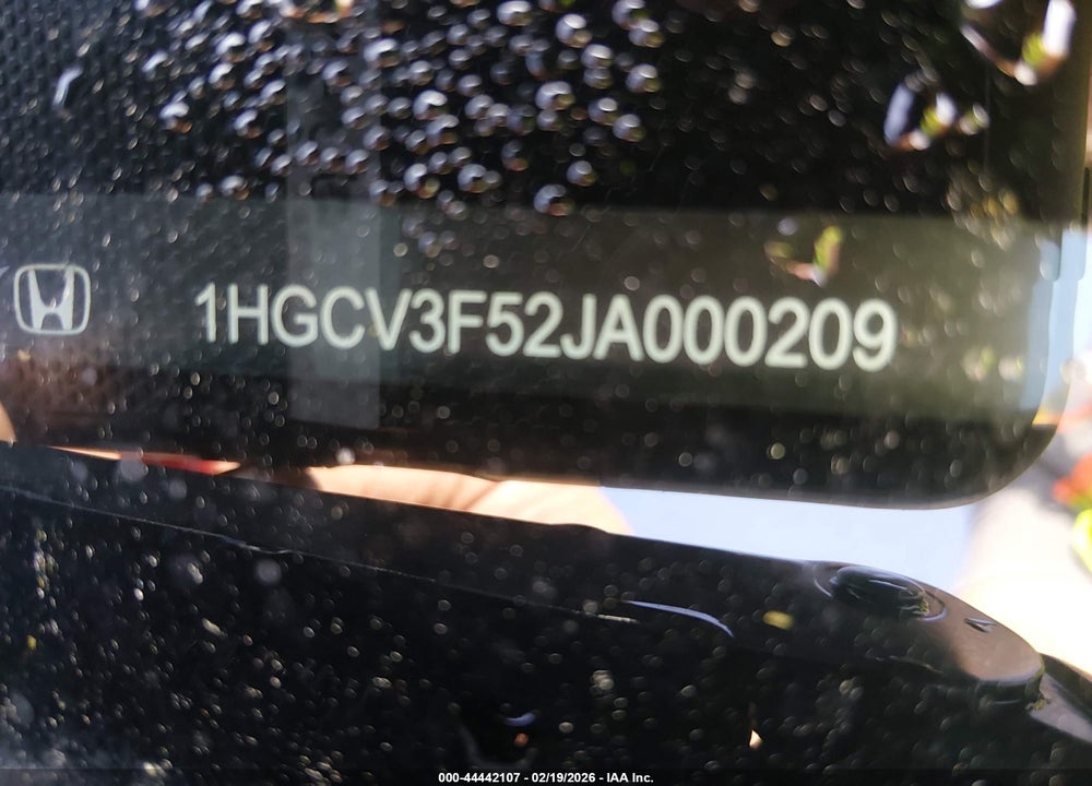 2018 HONDA ACCORD HYBRID EX-L VIN: 1HGCV3F52JA000209