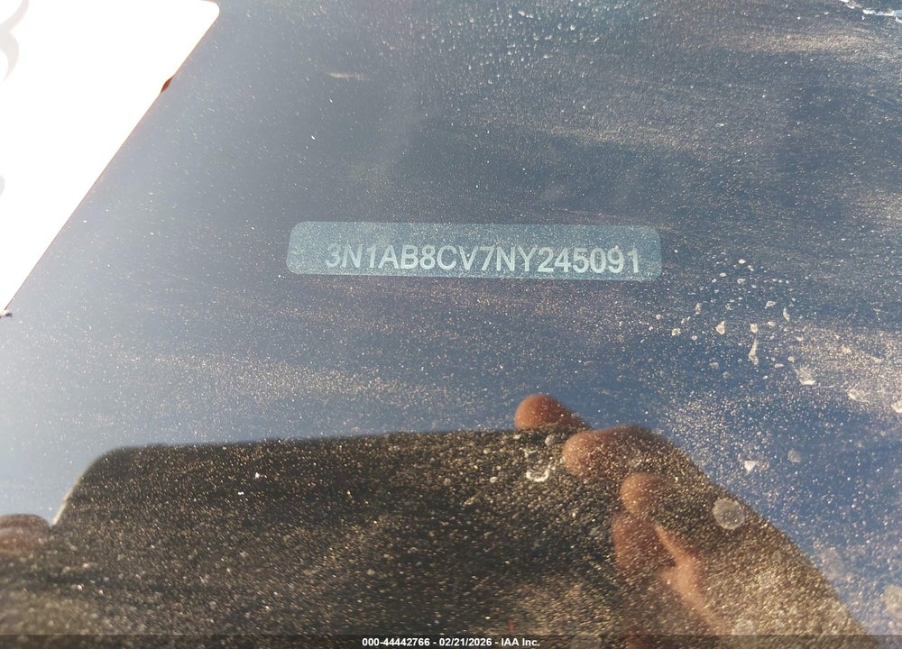 2022 NISSAN SENTRA SV XTRONIC CVT VIN: 3N1AB8CV7NY245091