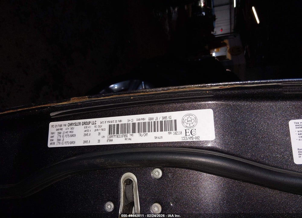 2014 RAM 1500 SPORT VIN: 1C6RR7MT8ES187856