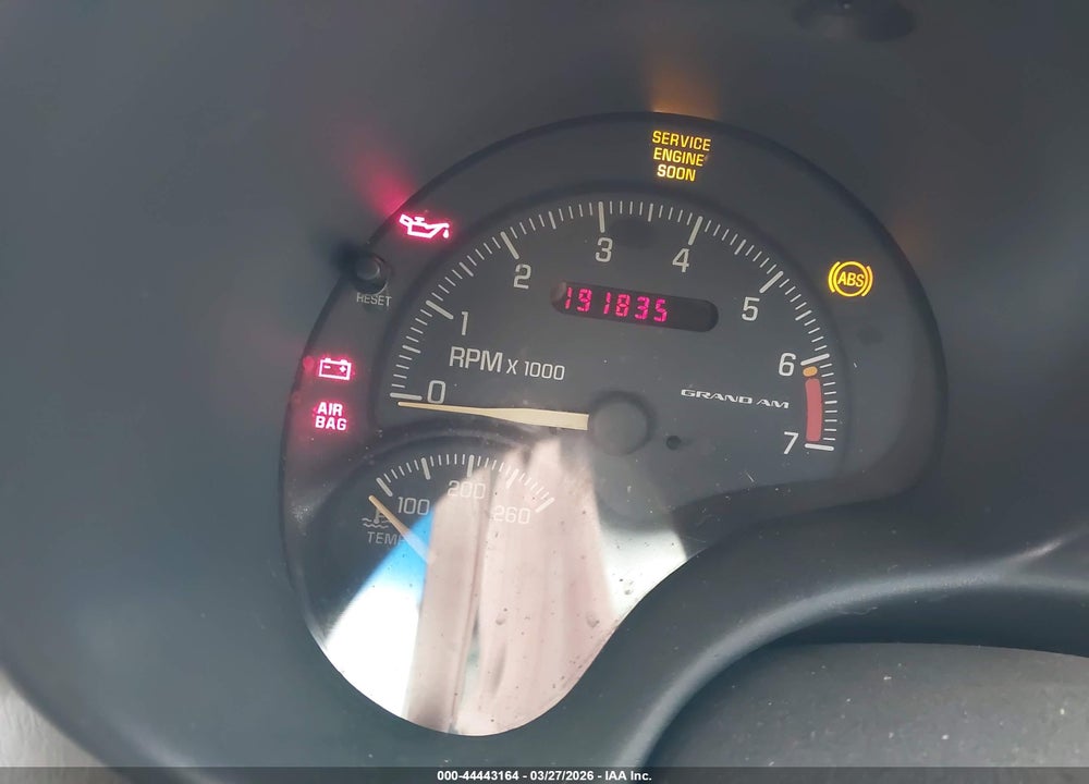 2000 PONTIAC GRAND AM GT VIN: 1G2NW52EXYM800310