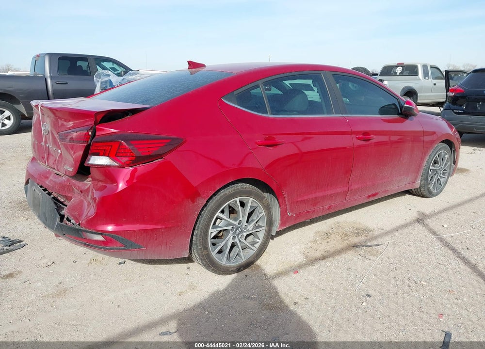 2019 HYUNDAI ELANTRA LIMITED VIN: KMHD84LF3KU754650