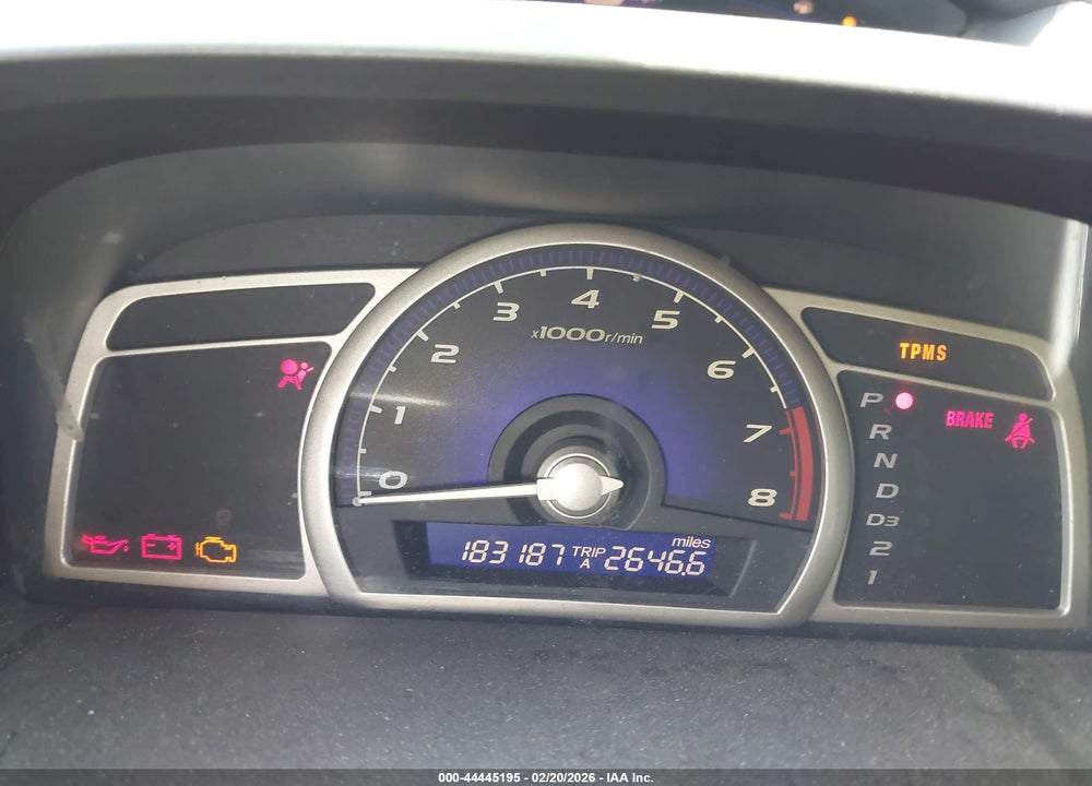 2008 HONDA CIVIC LX VIN: 1HGFA16558L062330