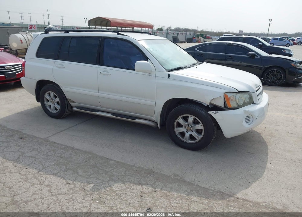 2001 TOYOTA HIGHLANDER V6 VIN: JTEGF21A010016535