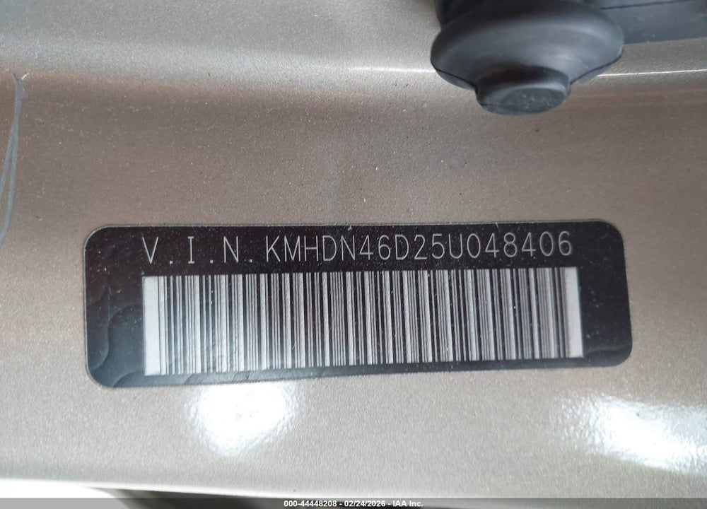 2005 HYUNDAI ELANTRA GLS/GT VIN: KMHDN46D25U048406