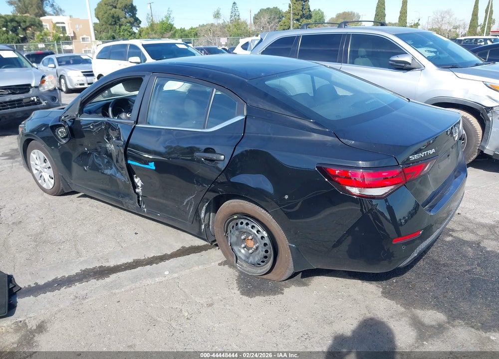 2025 NISSAN SENTRA S VIN: 3N1AB8BVXSY252551