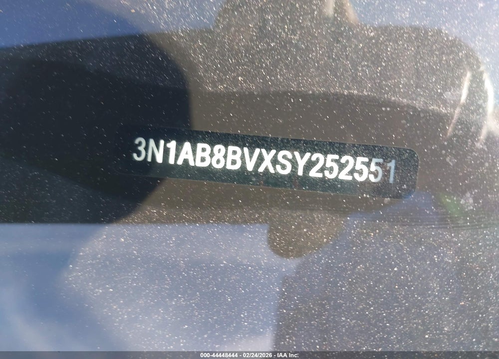 2025 NISSAN SENTRA S VIN: 3N1AB8BVXSY252551
