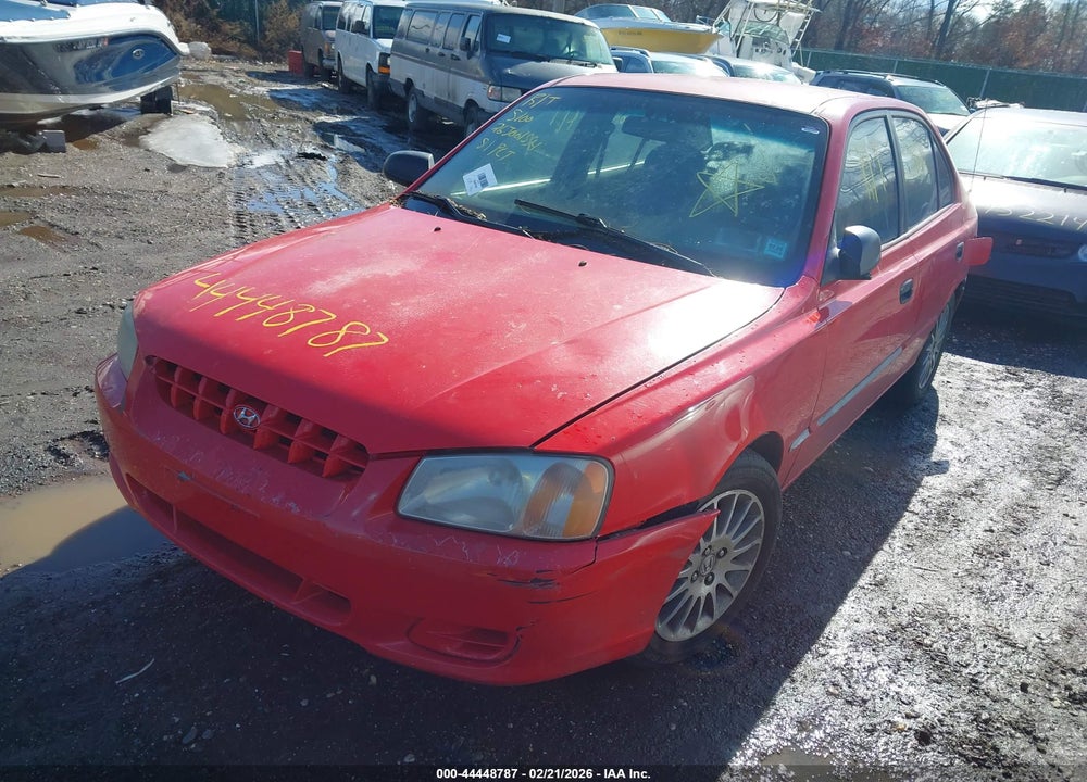 2002 HYUNDAI ACCENT GL VIN: KMHCG45C62U283773
