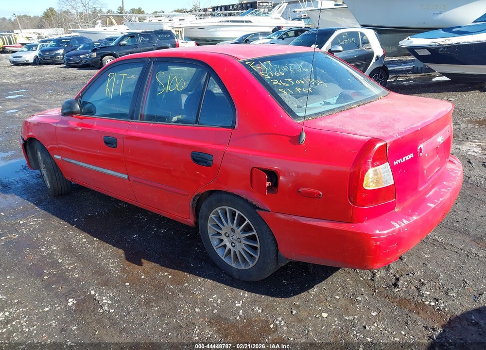 2002 HYUNDAI ACCENT GL VIN: KMHCG45C62U283773