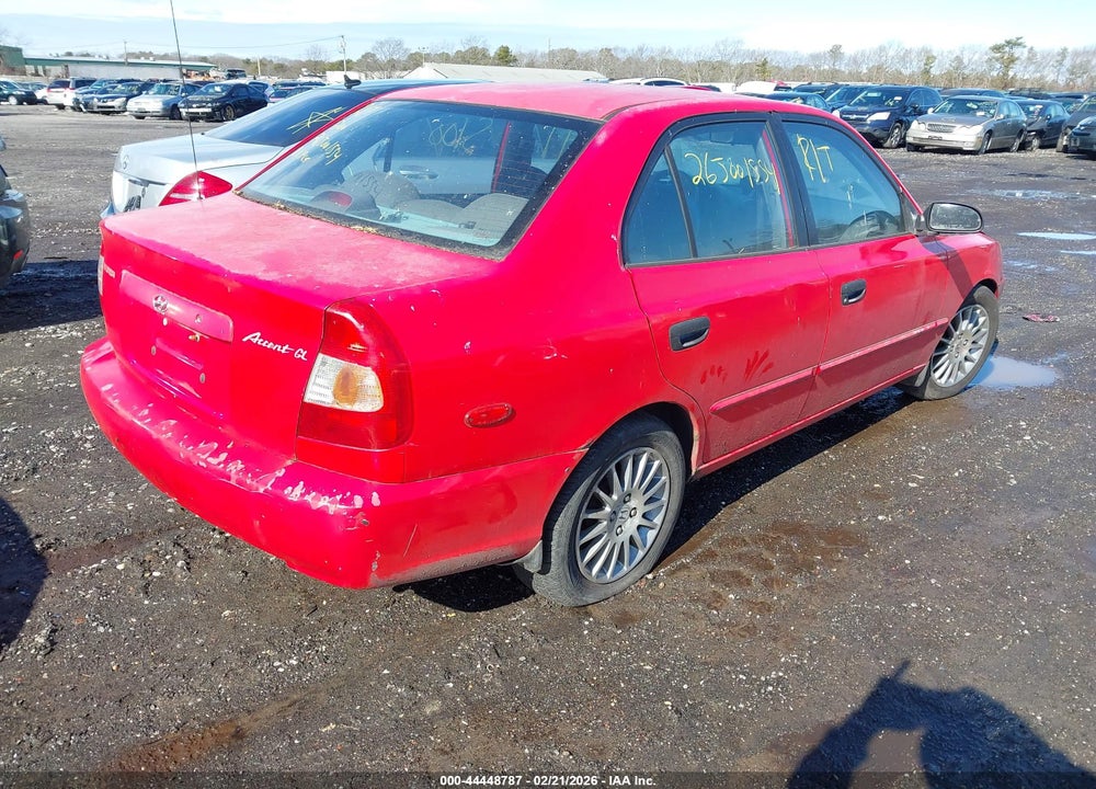 2002 HYUNDAI ACCENT GL VIN: KMHCG45C62U283773