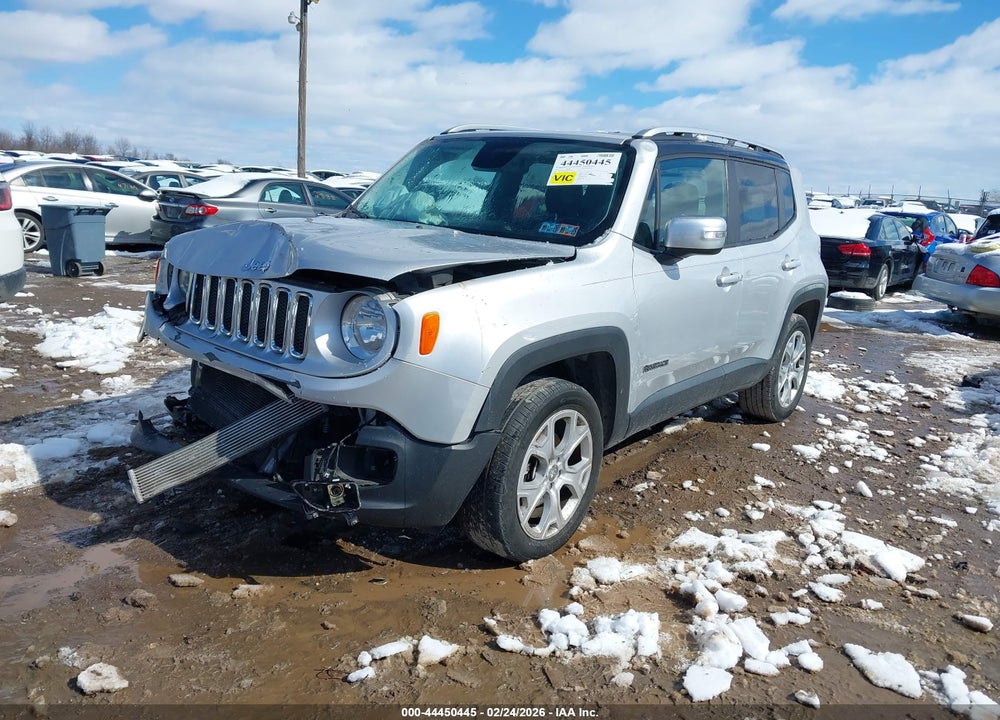 2016 JEEP RENEGADE LIMITED VIN: ZACCJBDTXGPC75776