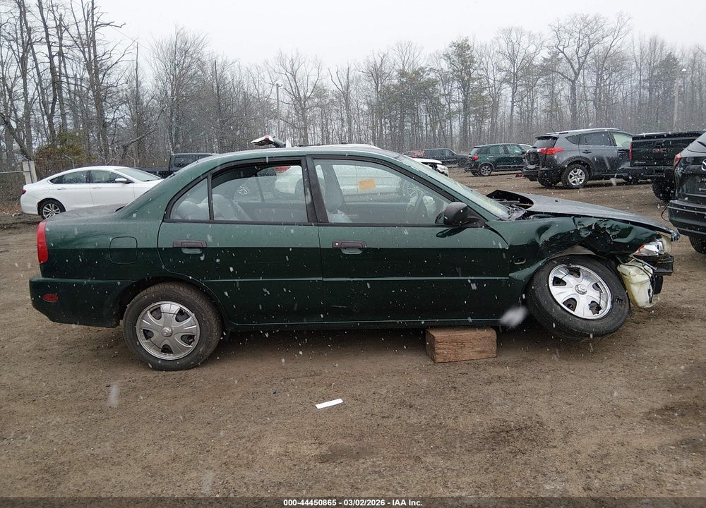2001 MITSUBISHI MIRAGE ES VIN: JA3AY26C61U007053
