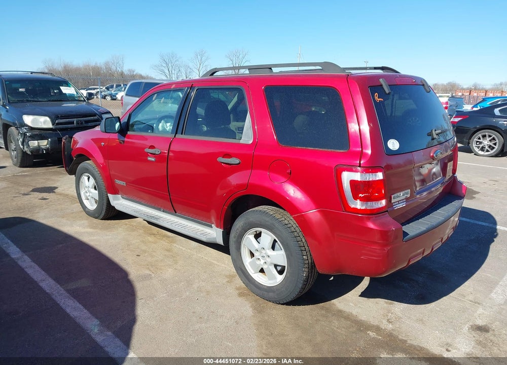 2008 FORD ESCAPE XLT VIN: 1FMCU031X8KE21287
