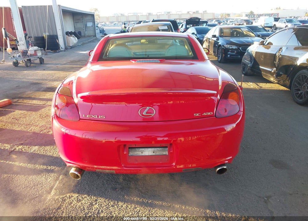 2002 LEXUS SC 430 VIN: JTHFN48Y320008866