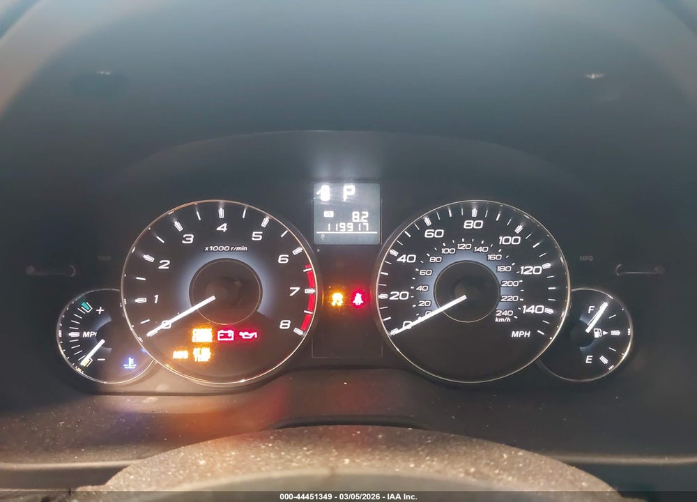 2012 SUBARU LEGACY 2.5I LIMITED VIN: 4S3BMBL60C3019854
