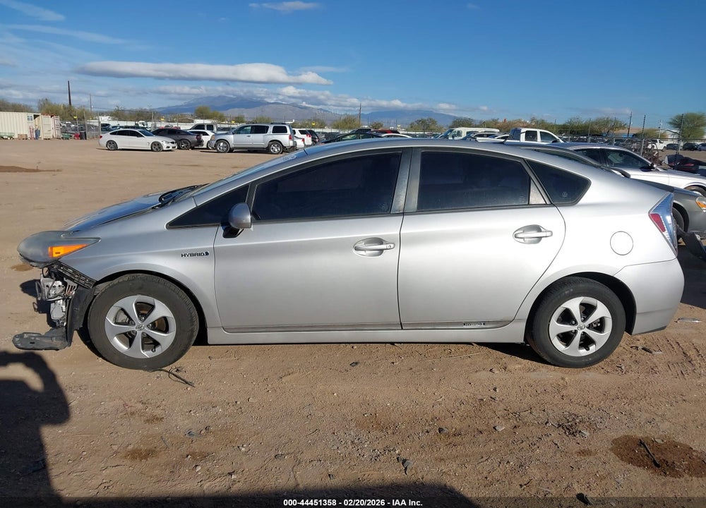 2013 TOYOTA PRIUS THREE VIN: JTDKN3DU9D0346272