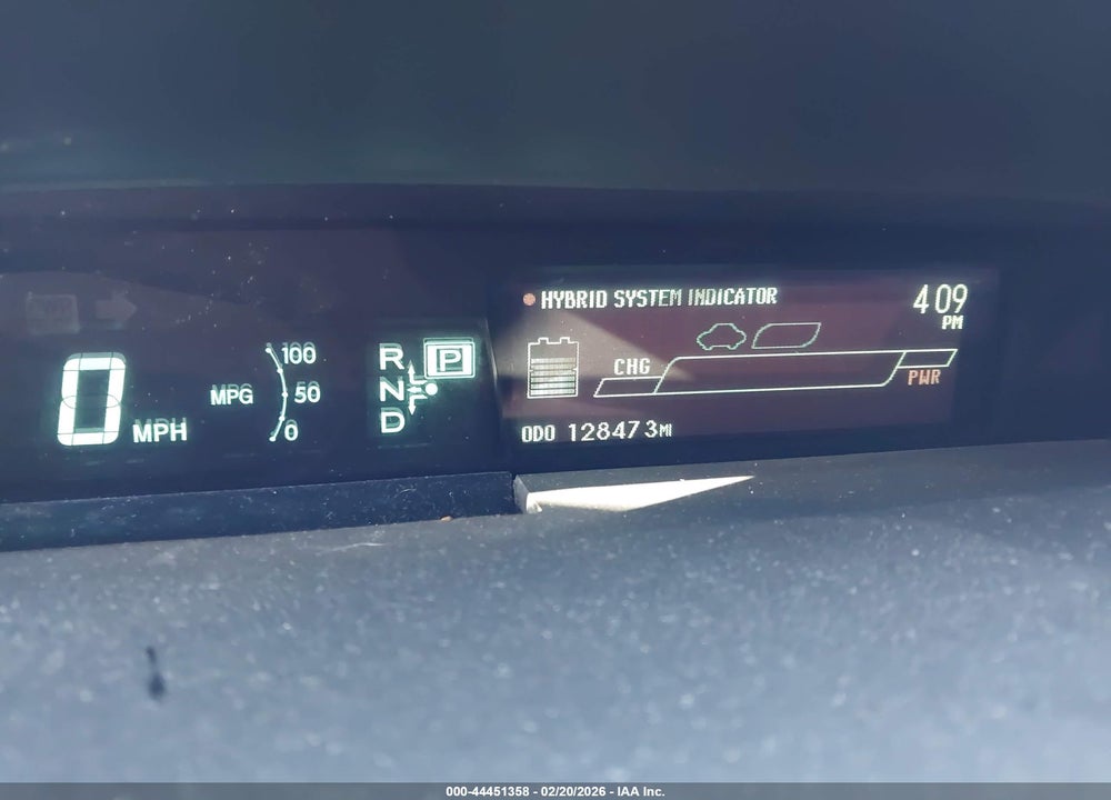 2013 TOYOTA PRIUS THREE VIN: JTDKN3DU9D0346272