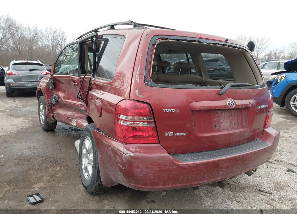 2001 TOYOTA HIGHLANDER V6 VIN: JTEHF21A310026562