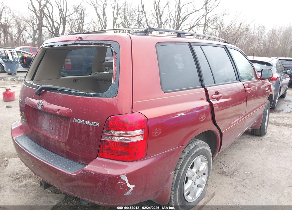 2001 TOYOTA HIGHLANDER V6 VIN: JTEHF21A310026562