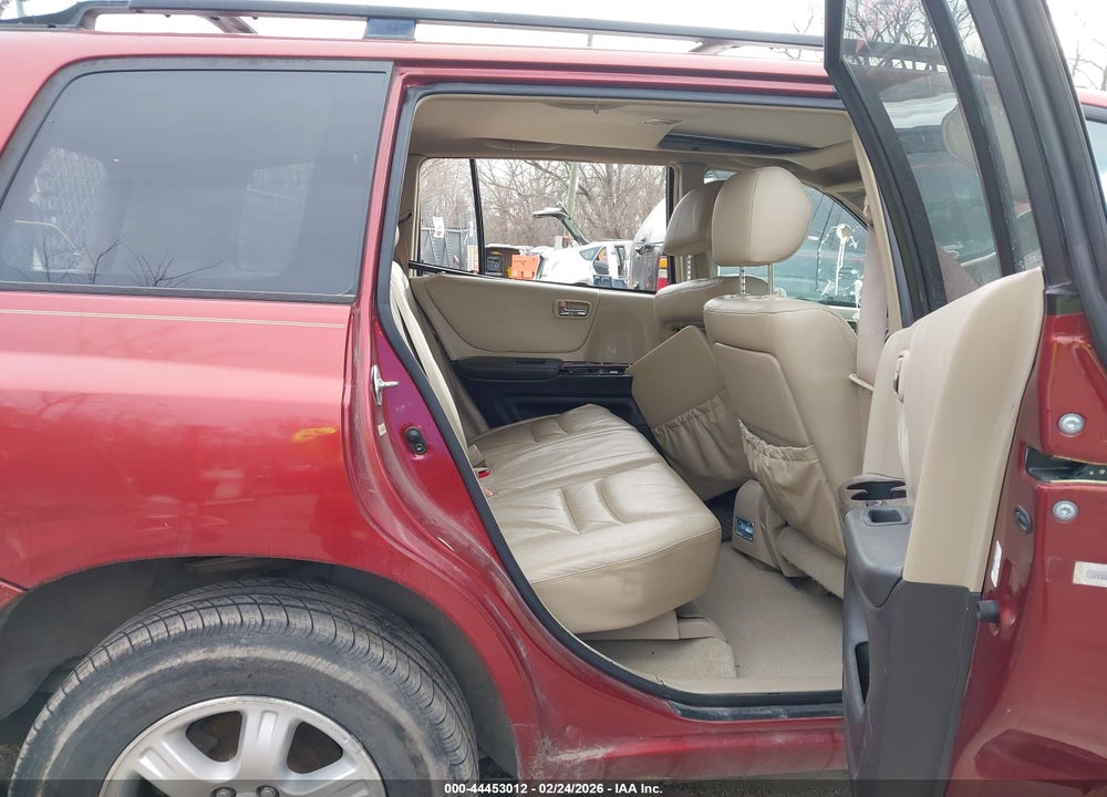 2001 TOYOTA HIGHLANDER V6 VIN: JTEHF21A310026562