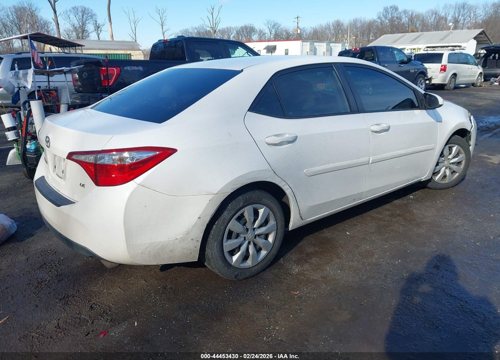 2016 TOYOTA COROLLA LE VIN: 2T1BURHE0GC624382