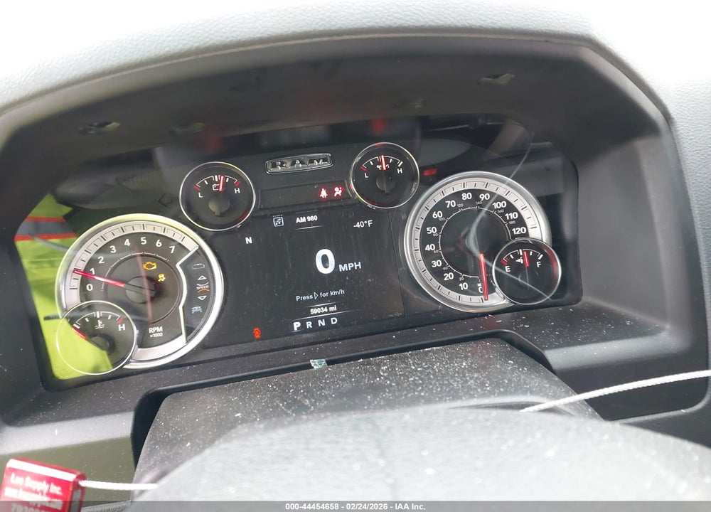 2019 RAM 1500 CLASSIC BIG HORN  4X4 5'7 BOX VIN: 1C6RR7LT3KS523748
