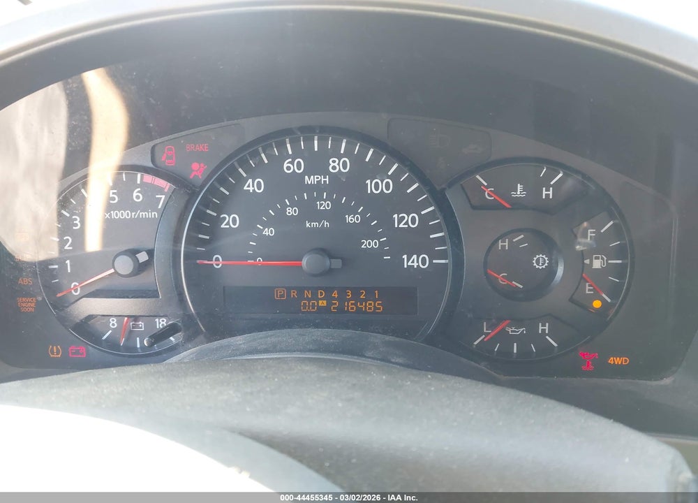2004 NISSAN TITAN LE VIN: 1N6AA06B44N504356