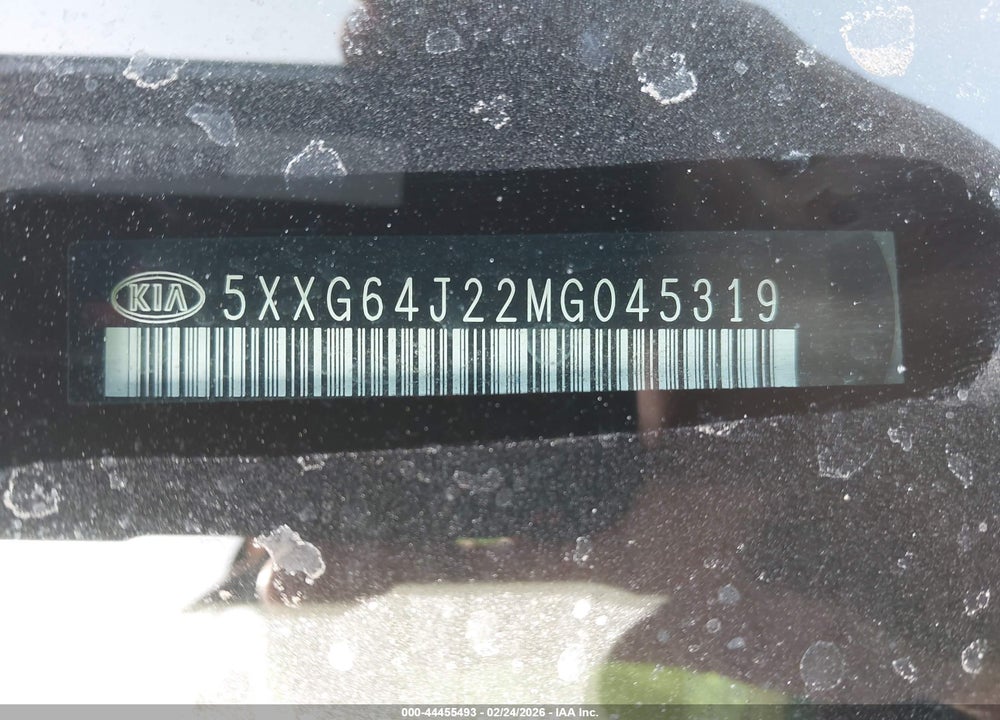 2021 KIA K5 GT-LINE VIN: 5XXG64J22MG045319