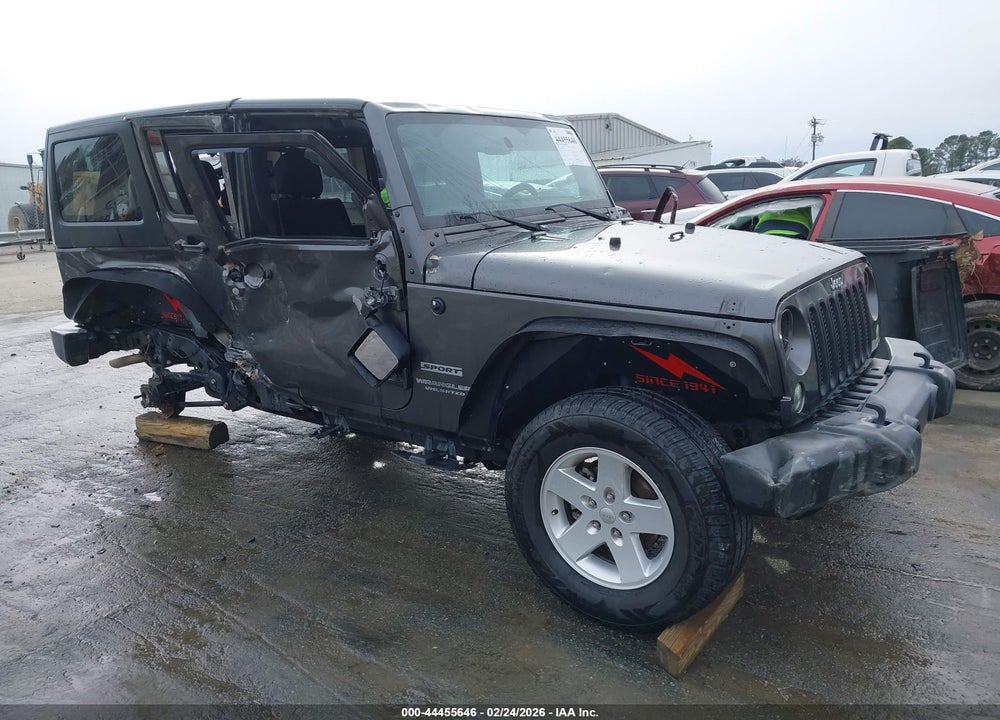 2017 JEEP WRANGLER UNLIMITED SPORT 4X4 VIN: 1C4BJWDG7HL654665