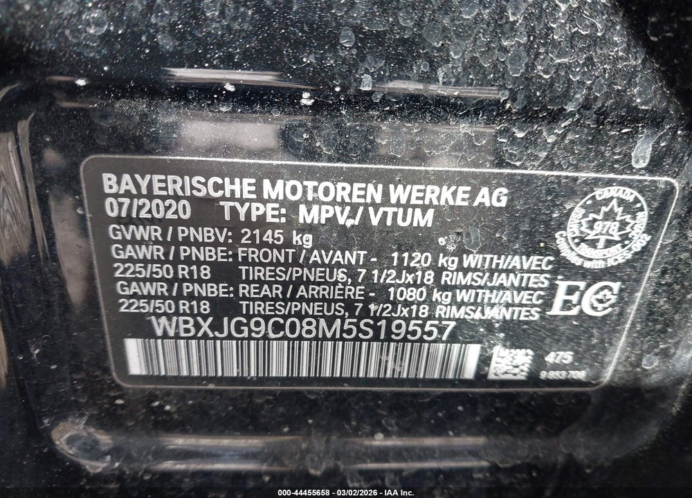 2021 BMW X1 XDRIVE28I VIN: WBXJG9C08M5S19557