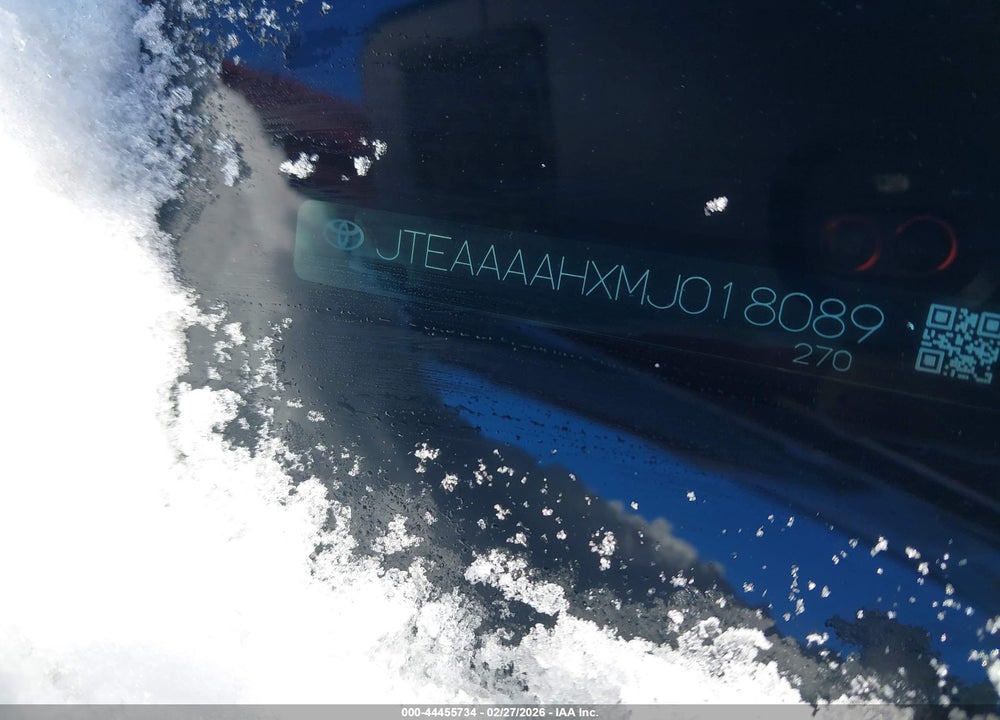 2021 TOYOTA VENZA XLE VIN: JTEAAAAHXMJ018089