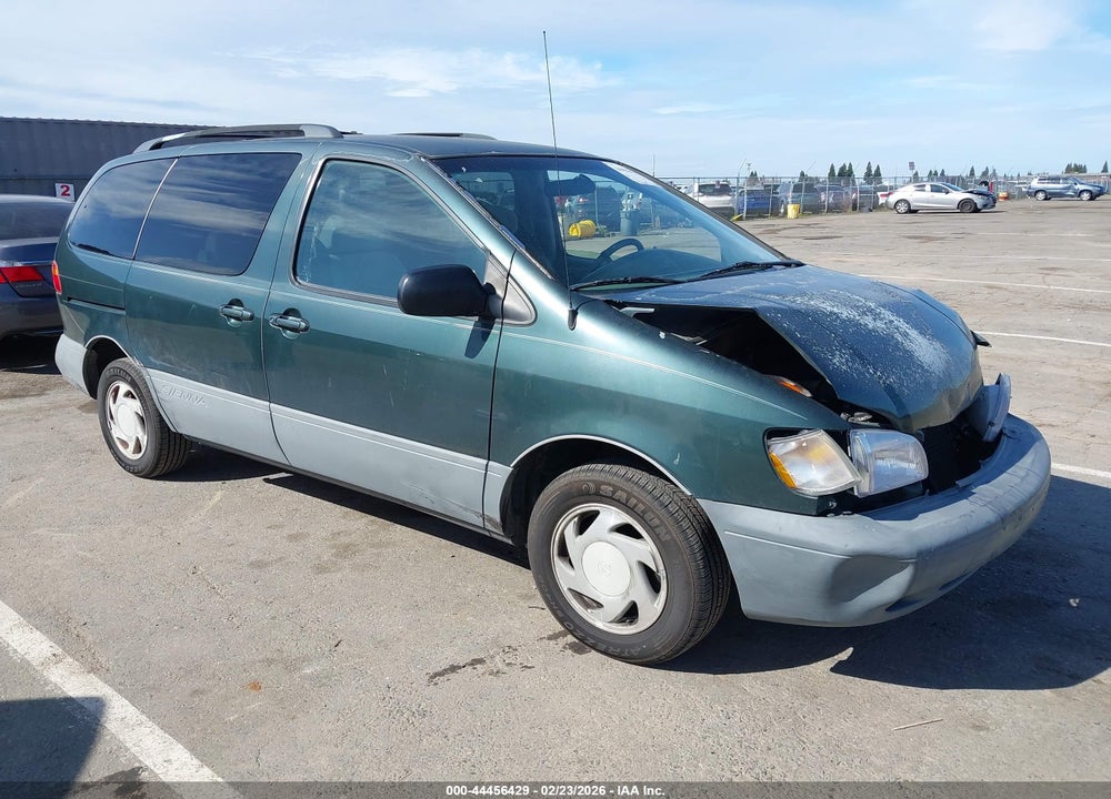 2000 TOYOTA SIENNA LE VIN: 4T3ZF13C7YU238761