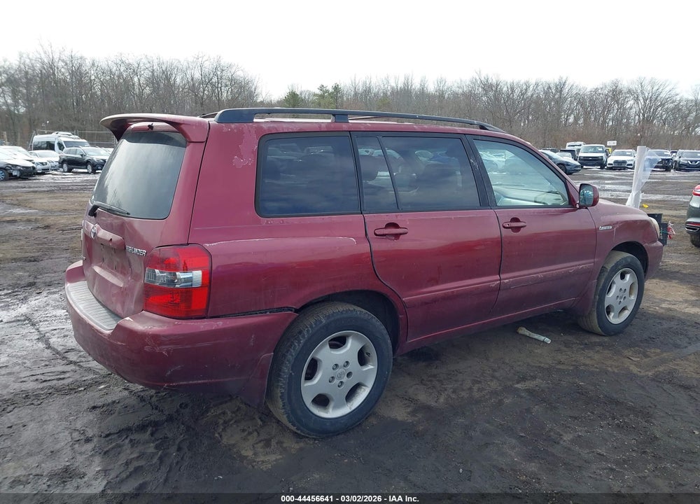 2005 TOYOTA HIGHLANDER LIMITED V6 VIN: JTEEP21A350080336