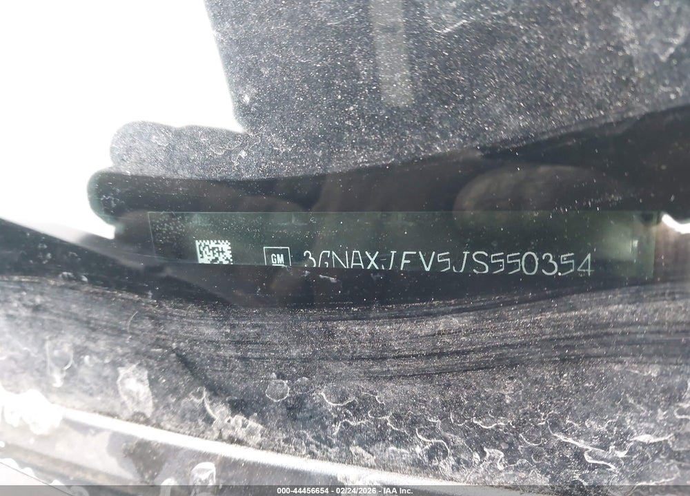 2018 CHEVROLET EQUINOX LT VIN: 3GNAXJEV5JS550354