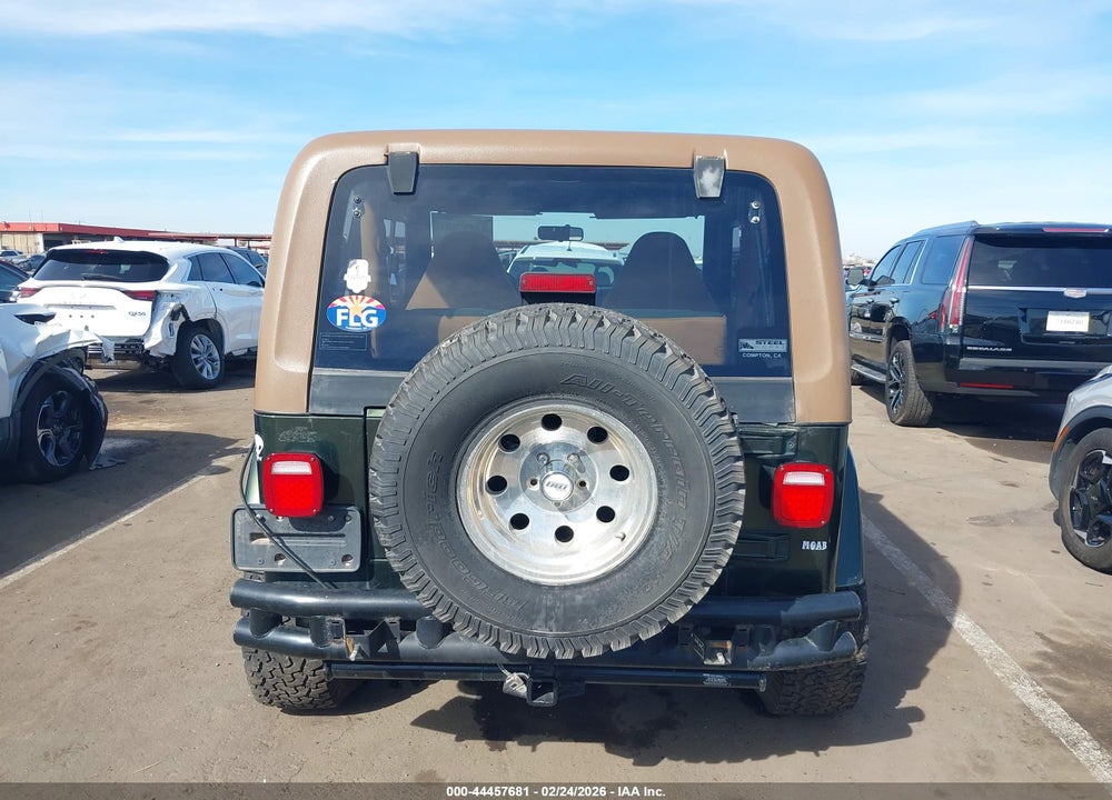 1998 JEEP WRANGLER SAHARA VIN: 1J4FY49S8WP730621